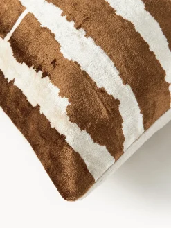 Funda de cojín de viscosa estampada en tejido jacquard Dejan