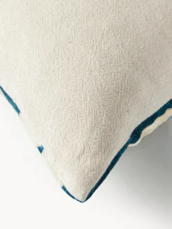 Funda de cojín de viscosa estampada en tejido jacquard Dejan