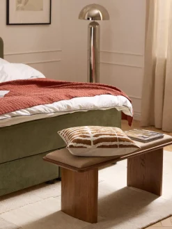 Funda de cojín de viscosa estampada en tejido jacquard Dejan