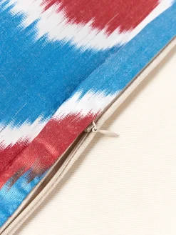 Funda de cojín decorativo de seda con estampado abstracto Silky