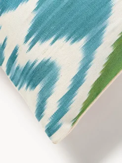 Funda de cojín decorativo de seda con estampado abstracto Silky