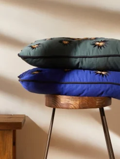 Funda de cojín decorativo de algodón artesanal Velvety