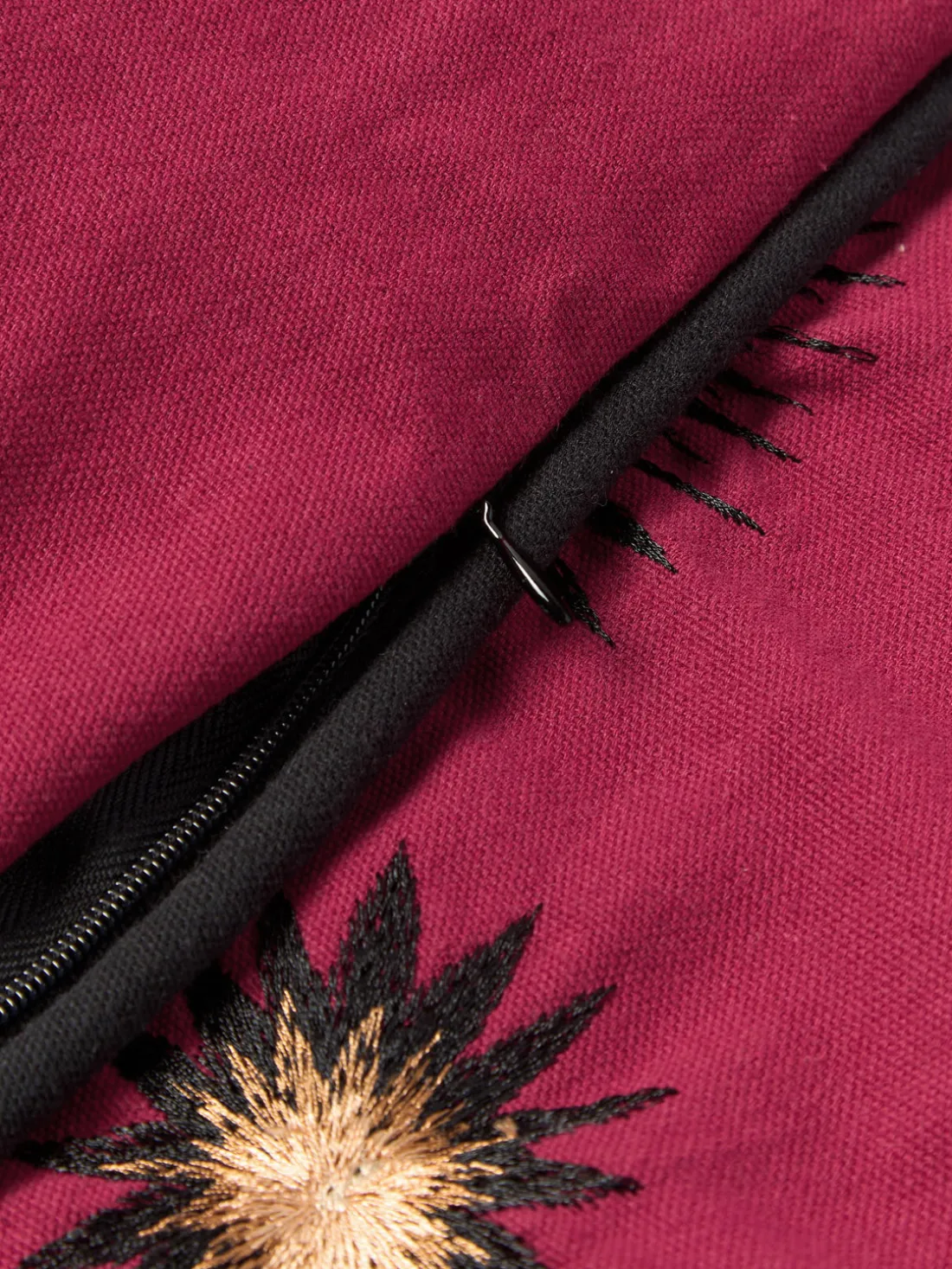 Funda de cojín decorativo de algodón artesanal Velvety