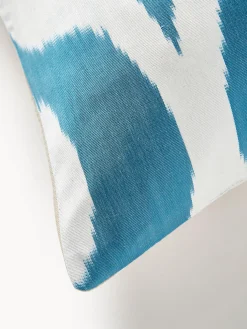 Funda de cojín decorativo de seda con estampado abstracto Silky