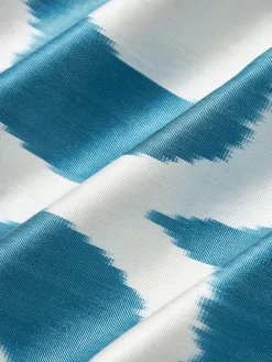 Funda de cojín decorativo de seda con estampado abstracto Silky