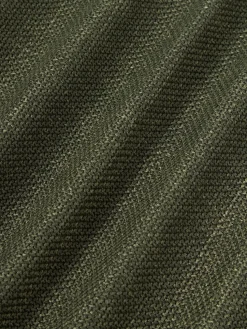 Funda de cojín en tejido bouclé con ribete Aya