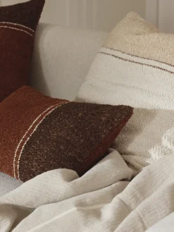 Funda de cojín en tejido bouclé Lago