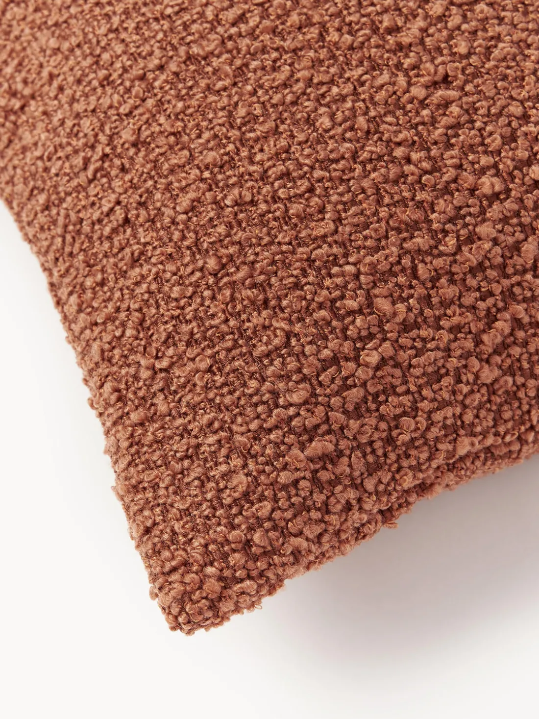 Funda de cojín en tejido bouclé Bellamie