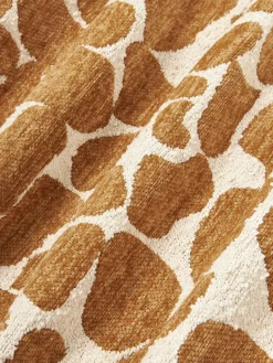 Funda de cojín en tejido bouclé y chenilla Nenda