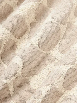 Funda de cojín en tejido bouclé y chenilla Nenda