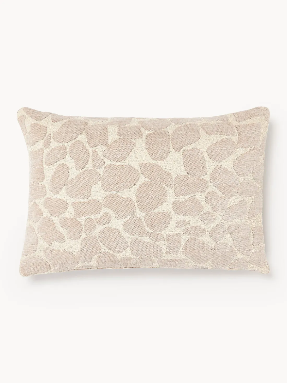 Funda de cojín en tejido bouclé y chenilla Nenda