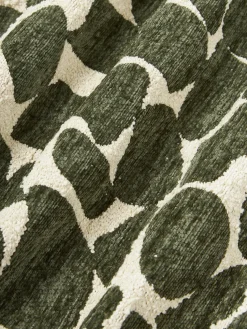 Funda de cojín en tejido bouclé y chenilla Nenda