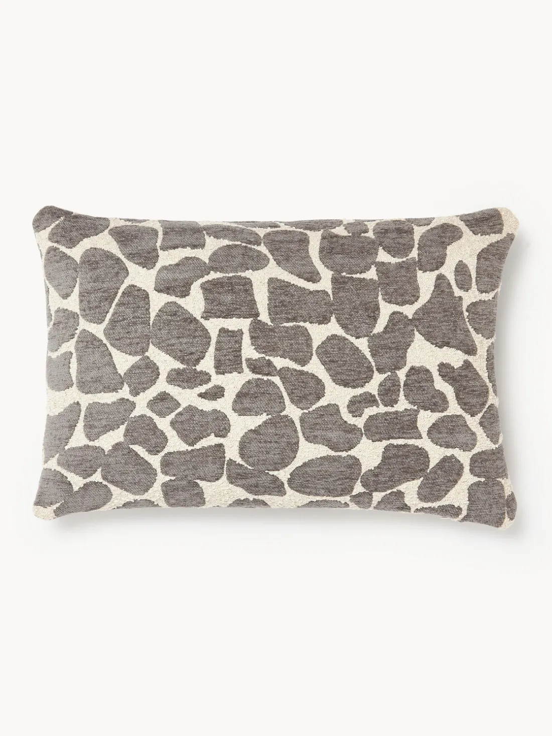 Funda de cojín en tejido bouclé y chenilla Nenda