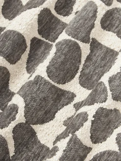 Funda de cojín en tejido bouclé y chenilla Nenda