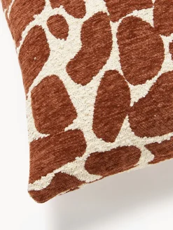 Funda de cojín en tejido bouclé y chenilla Nenda