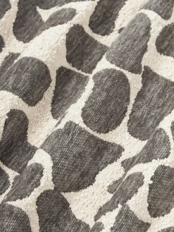 Funda de cojín en tejido bouclé y chenilla Nenda