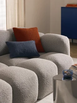 Funda de cojín en tejido bouclé Bellamie