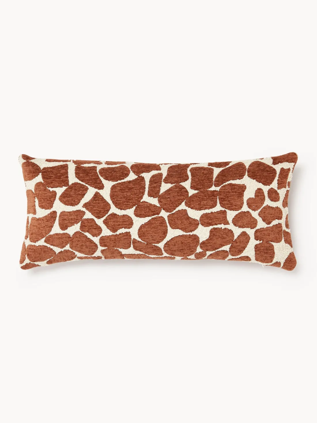 Funda de cojín en tejido bouclé y chenilla Nenda