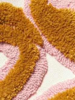 Funda de cojín grande artesanal con tejido capitoné Jiri