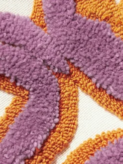 Funda de cojín grande artesanal con tejido capitoné Jiri