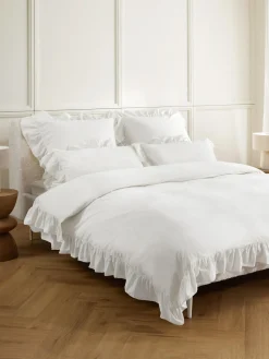 Funda nórdica de algodón con volantes Louane