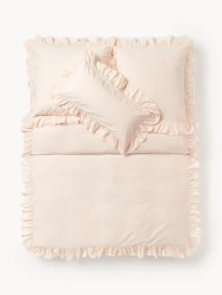 Funda nórdica de algodón con volantes Louane