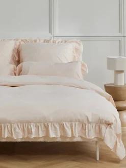 Funda nórdica de algodón con volantes Louane