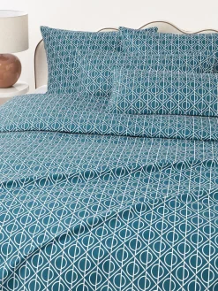 Funda nórdica de algodón estampado geométrico Jella