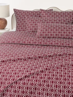 Funda nórdica de algodón estampado geométrico Jella