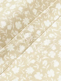 Funda nórdica de algodón lavado con fino estampado floral Nolana