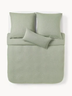 Funda nórdica de franela con punto espiga Wanda