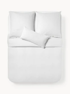 Funda nórdica de franela con rayas finas Javon