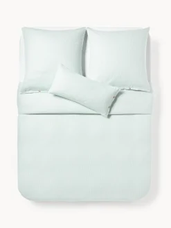 Funda nórdica de franela con rayas finas Javon