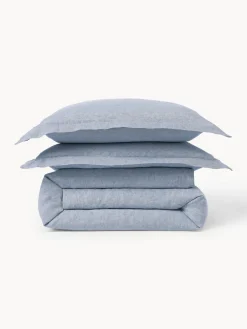 Funda nórdica de lino con ribete Linna