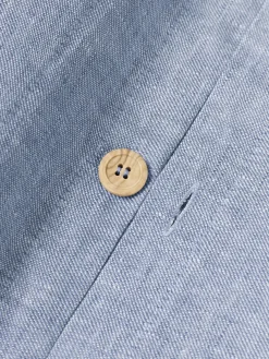 Funda nórdica de lino con ribete Linna