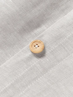 Funda nórdica de lino con ribete Linna