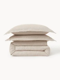 Funda nórdica de lino con ribete Linna