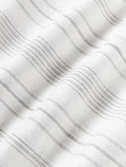 Funda nórdica de lino lavado con rayas Telma