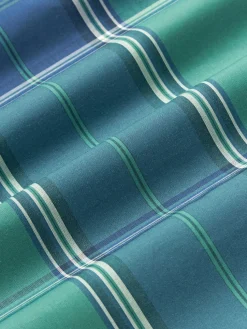 Funda nórdica de percal a cuadros con ribete Scarlet