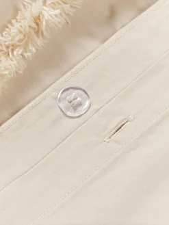 Funda nórdica de percal con decoración de penachos Madeline