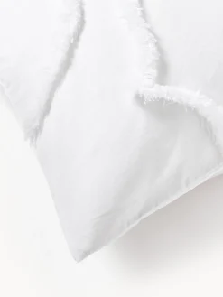 Funda nórdica de percal con decoración de penachos Madeline