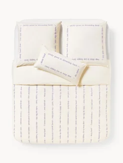 Funda nórdica de percal con bordado Roya