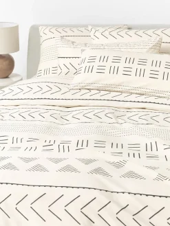 Funda nórdica de percal con estampado boho Kohana