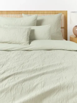 Funda nórdica de percal de algodón lavado Leonora