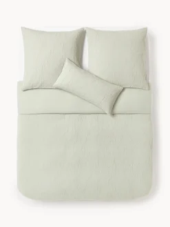 Funda nórdica de percal de algodón lavado Leonora