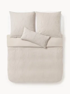 Funda nórdica de percal de algodón lavado Leonora