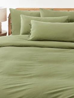 Funda nórdica de percal lavado Leonie