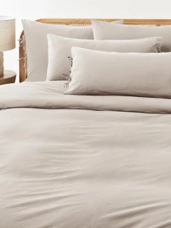 Funda nórdica de percal lavado Leonie