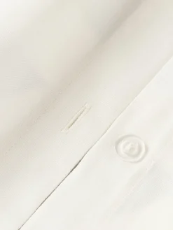 Funda nórdica de satén a rayas con dobladillo Brendan