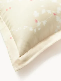 Funda nórdica de satén con estampado floral Sakura